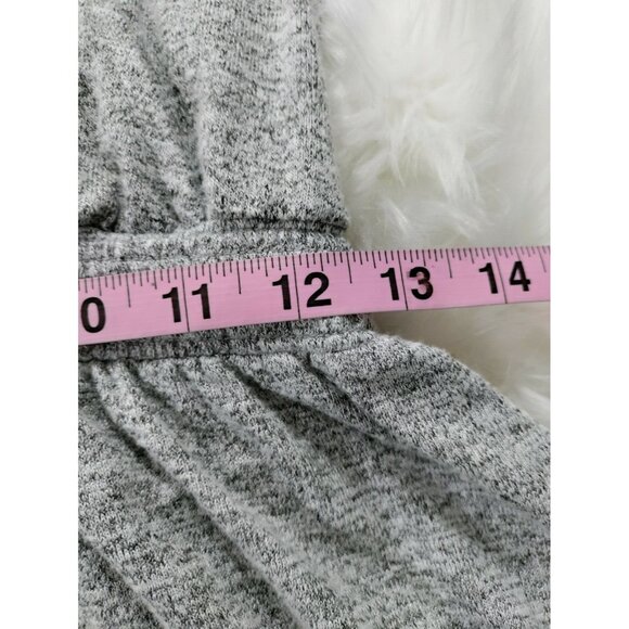 Gap Gray Marled Jersey Knit Halter Casual Romper Shorts Cotton Women's Small - Picture 8 of 9